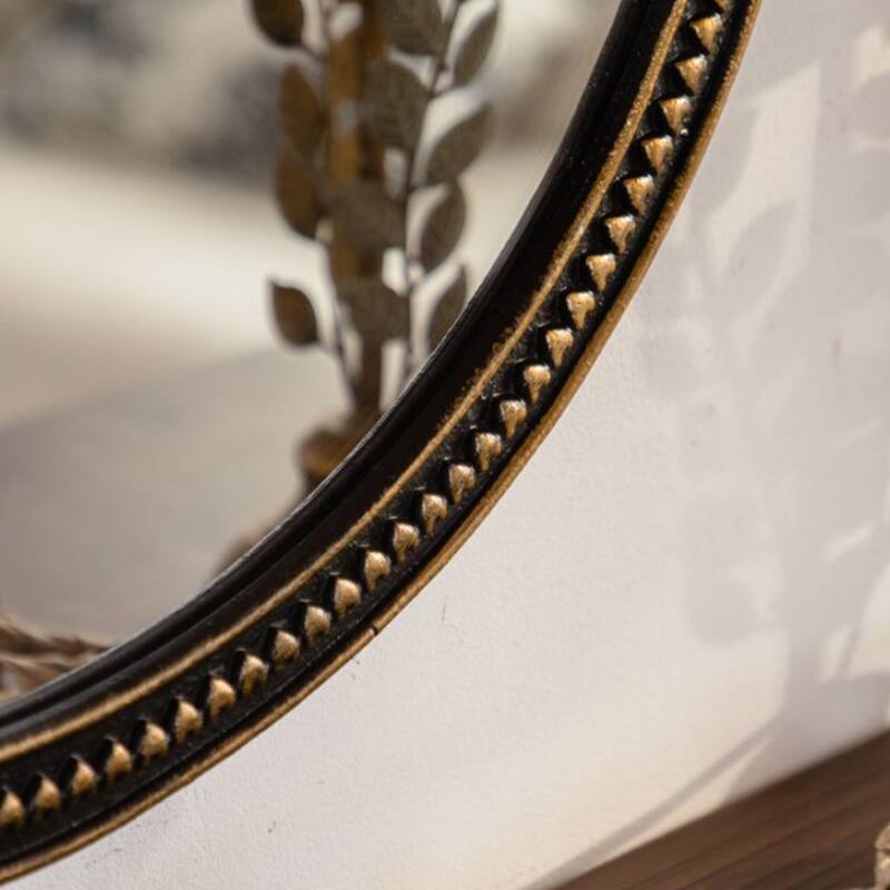 Round Decorative Wall Mirror - Gold