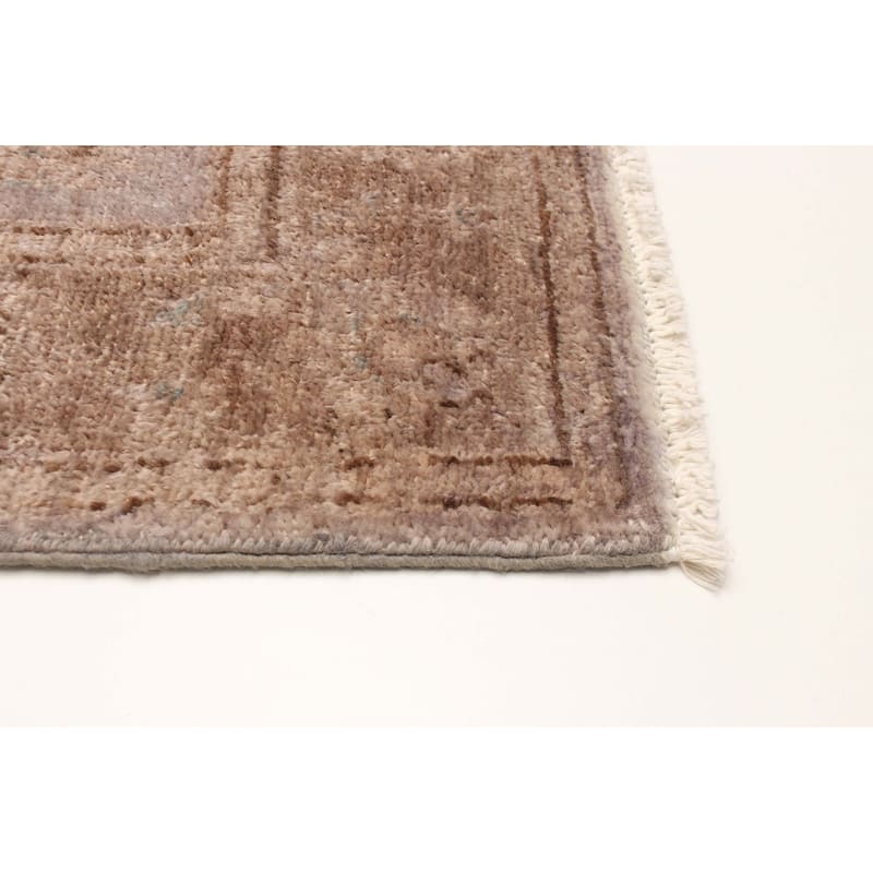 ECARPETGALLERY Hand-knotted Vibrance Grey Wool Rug - 2'8 x 8'9