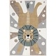 preview thumbnail 2 of 7, Nuloom Brodie Cheerful Lion Kids Area Rug