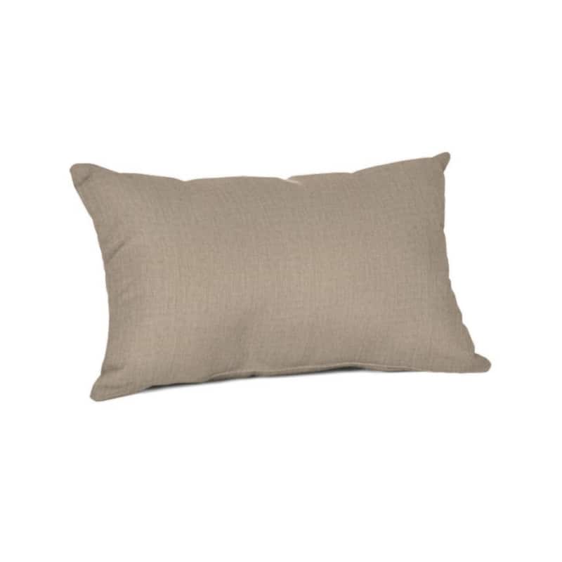 Sunbrella® Solid Fabric 1-Piece Indoor/Outdoor Lumbar Pillow, 19"W x 12"L