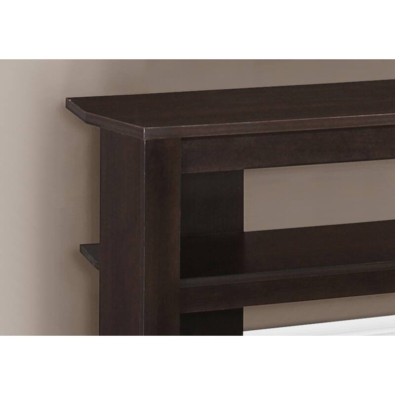 Contemporary 42" TV Stand with Open Shelves, Storage for Gaming & Media, Media Console for Living Room or Bedroom