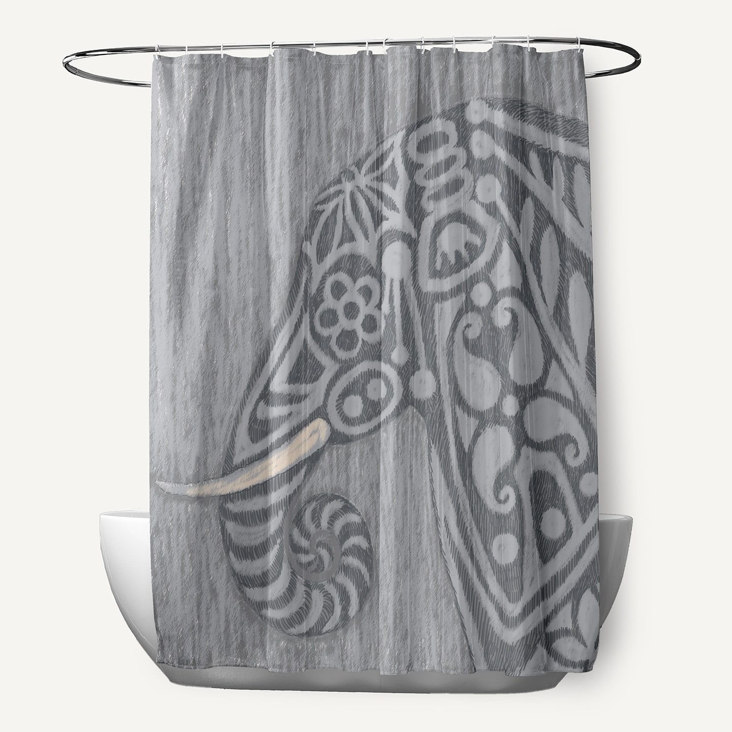 Inky Animal Print Shower Curtain (71 x 74) Bed Bath & Beyond 10605145