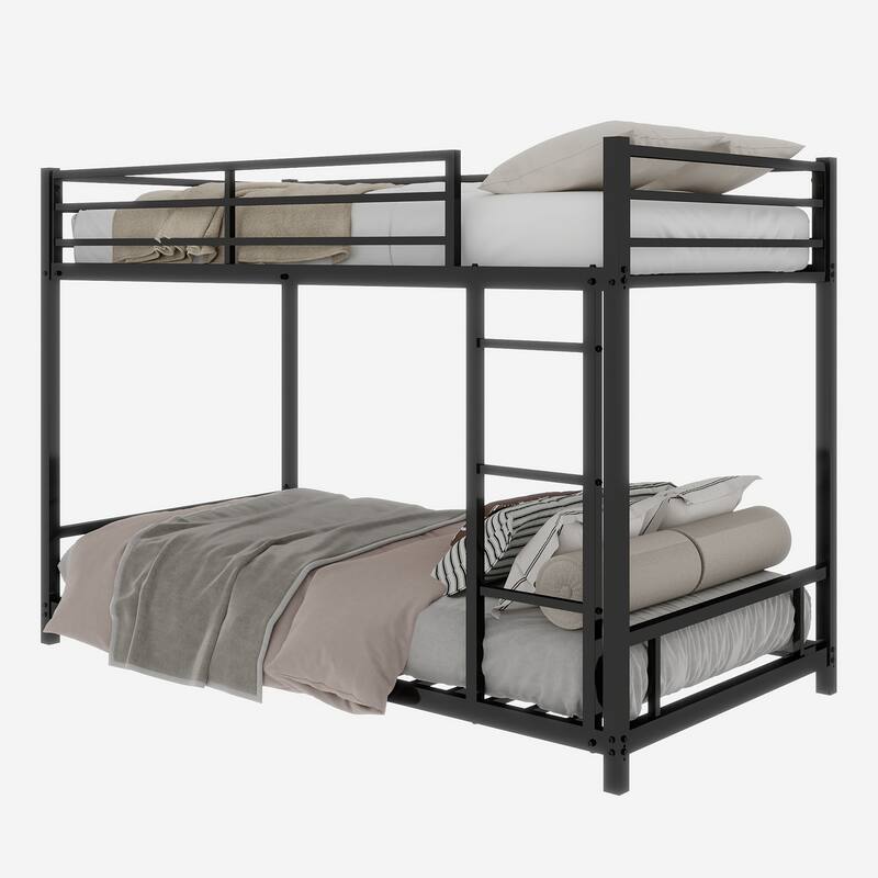 GDFStudio - Heavy-Duty Metal Twin over Twin Bunk Bed Frame