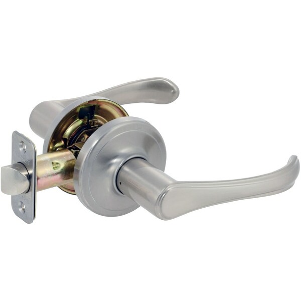 Delaney 500T-KY Kerry Single Cylinder Keyed Entry Door Lever Set with Round Rose from the Delaney Residential Collection