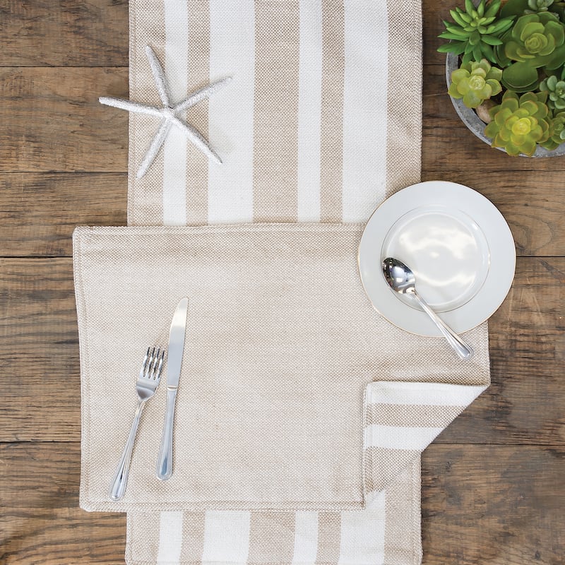 Sol Stripe Dune Placemat Set of 6 - Set of 6