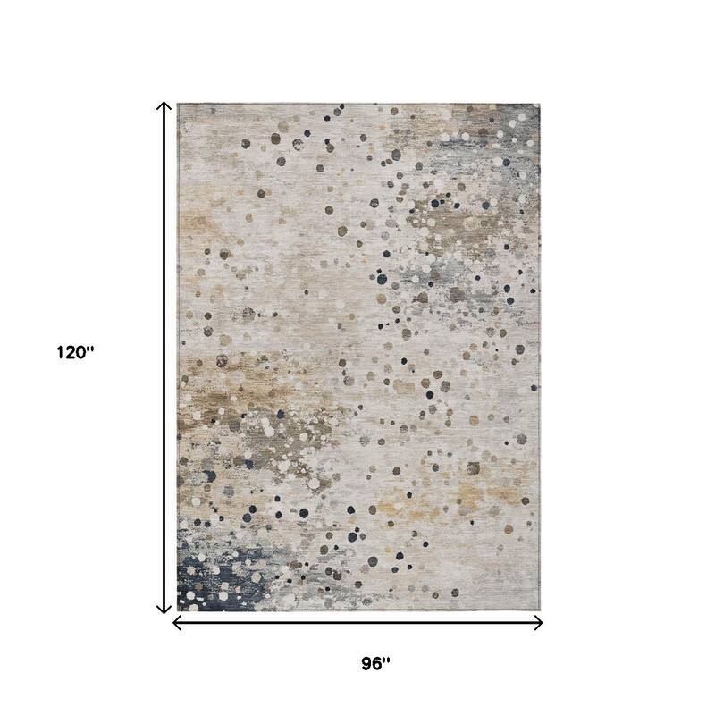 HomeRoots Abstract Transitional Rectangle Outdoor Rug