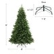 preview thumbnail 15 of 19, Realistic Green Spruce Artificial Christmas Tree with Stand