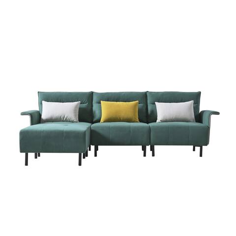 Mid-Century Tufted Sofa for Living Room