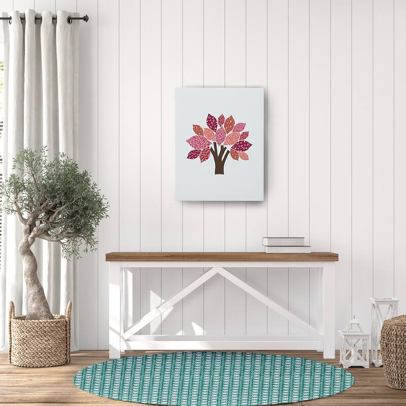 Rattan Geometric Rug