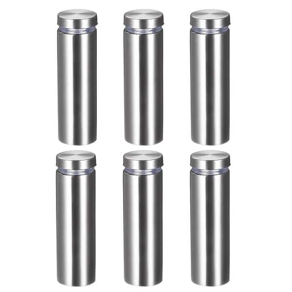 Glass Standoff Mount Stainless Steel Wall Standoff 19 X 62mm 6pcs 19mm X 62mm 6 Pack Overstock