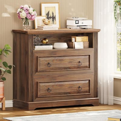 2 Drawer File Cabinet Printer Stand Storage Shelf Filing Cabinet