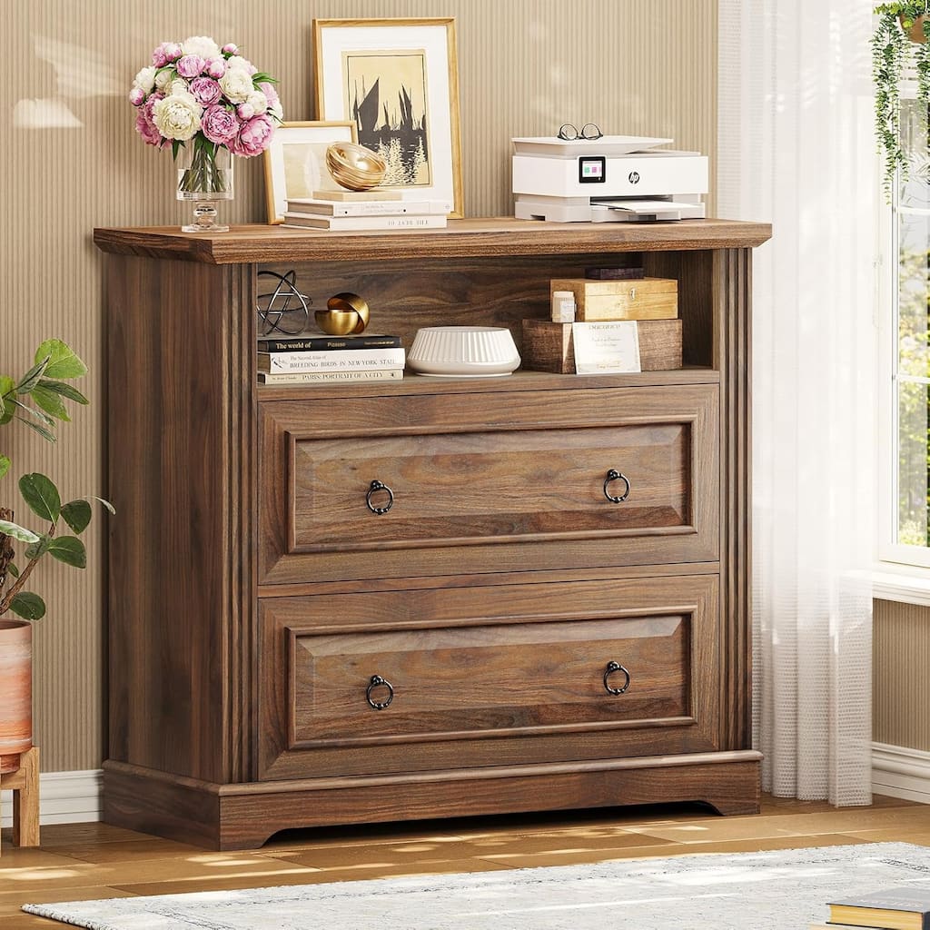 2 Drawer File Cabinet Printer Stand Storage Shelf Filing Cabinet