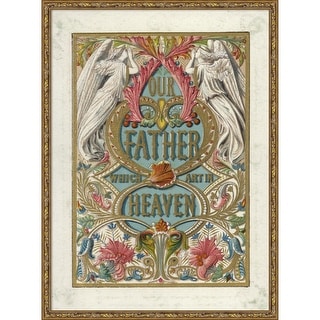 The Lords Prayer by English School Framed Mounted Canvas Wall Art Print ...