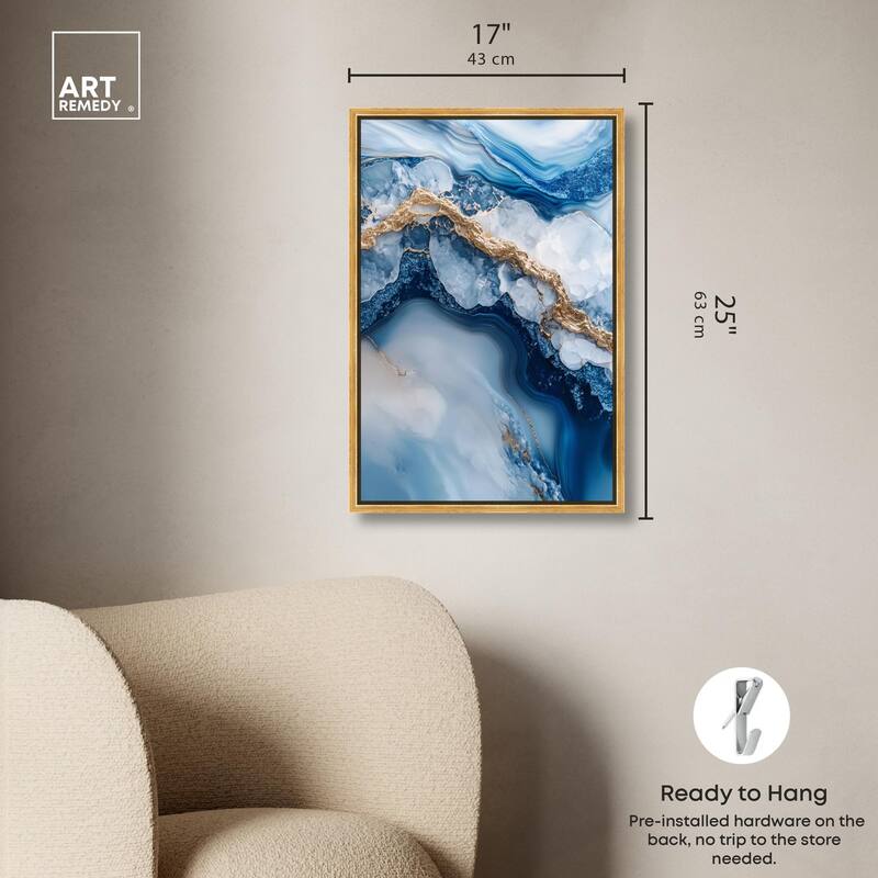 Molten Topaz II Canvas by Art Remedy