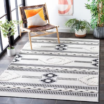 SAFAVIEH Cottage Yucel Indoor/ Outdoor Moroccan Boho Rug