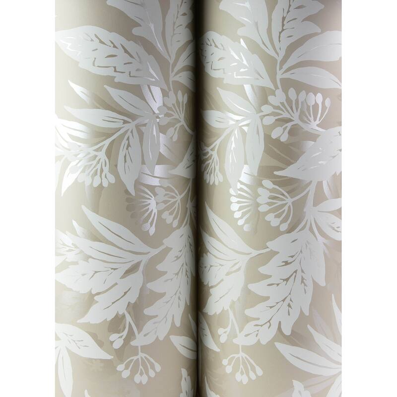 A-Street Prints Anita Beige Woodland Floral Wallpaper