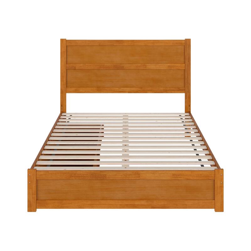 Aveline Wood Platform Bed with Matching Footboard & Storage Drawers