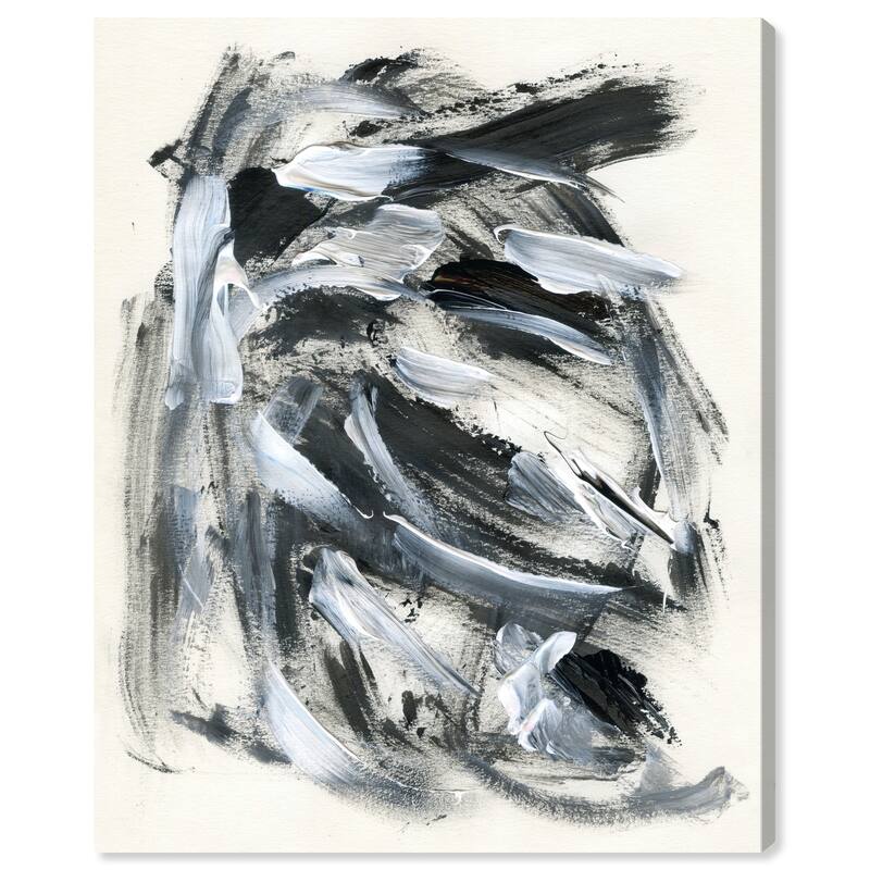 Wynwood Studio Abstract An Owl White and Modern & Contemporary Wall Art Canvas Print