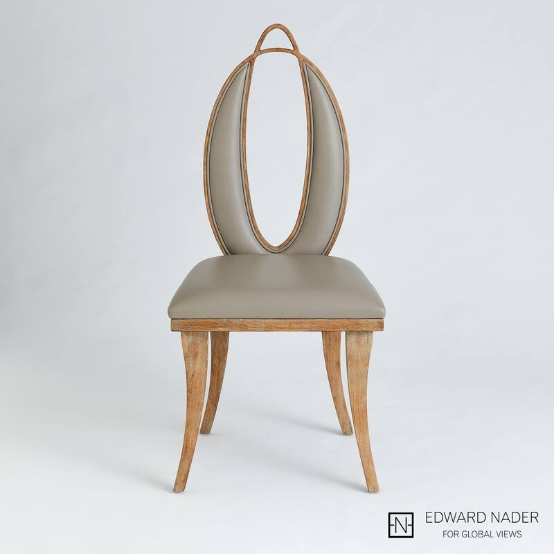 Adelaide Chair-Grey Leather