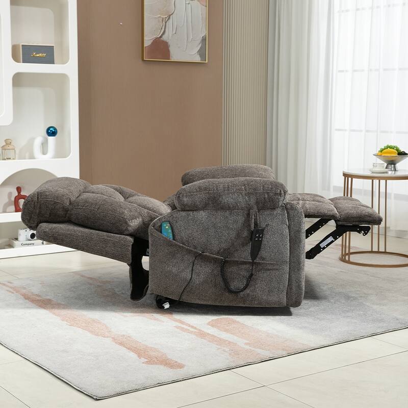 Upgraded Flagship Dual Motor Independent Control Oversized 180° Lay Flat Power Lift Recliner Chair