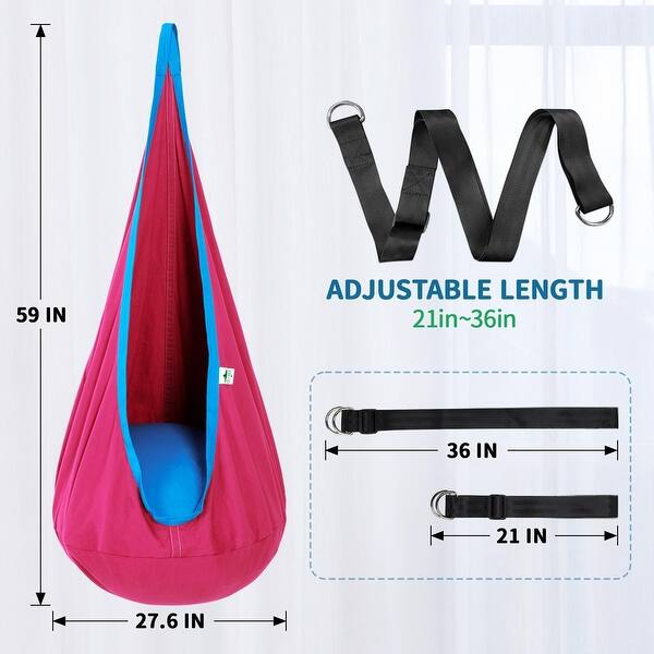 dimension image slide 1 of 3, Kids Pod Swing Seat
