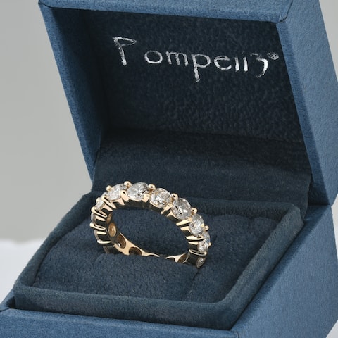 14k Yellow Gold 5 ct TDW Diamond Eternity Wedding Ring (I-J, I2)