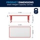 preview thumbnail 11 of 41, 23.625"W x 47.25"L Plastic Adjustable Activity Table-School Table for 6