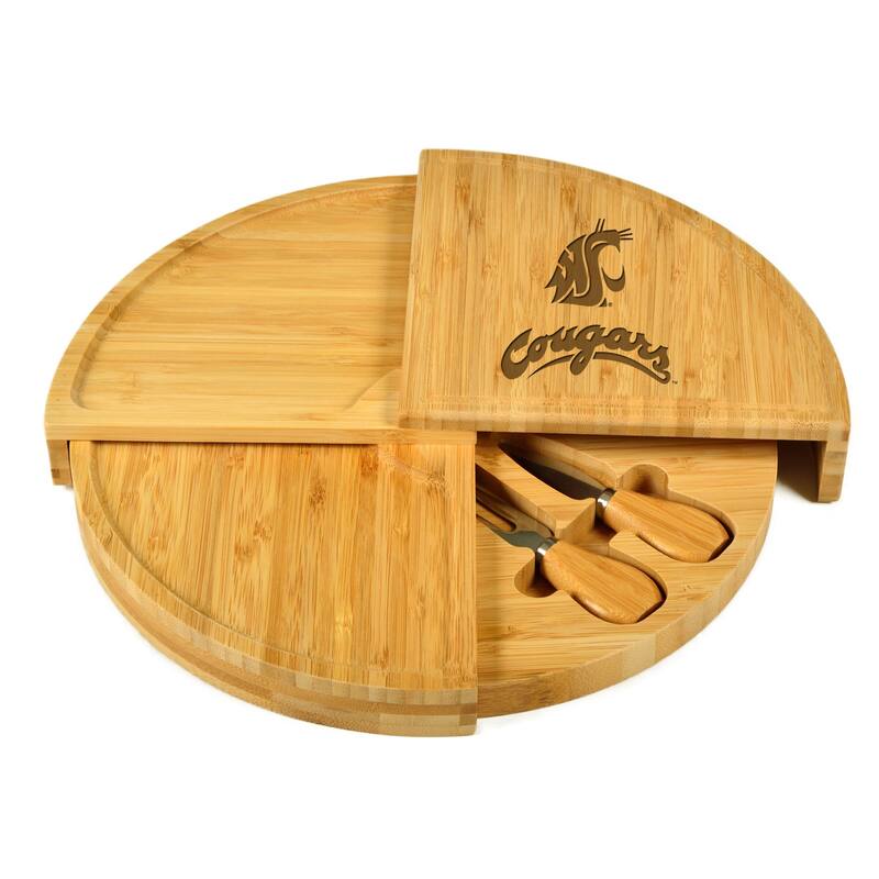 NCAA Washington State Cougars Bamboo Cheese & Charcuterie Board