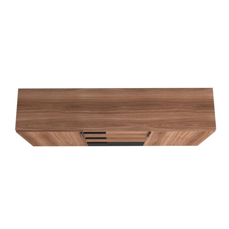 Manhattan Comfort Beekman 62.99 Sideboard with 4 Shelves