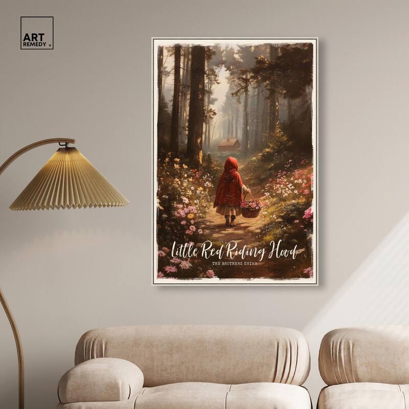 Classic Red Riding Hood Canvas by Art Remedy