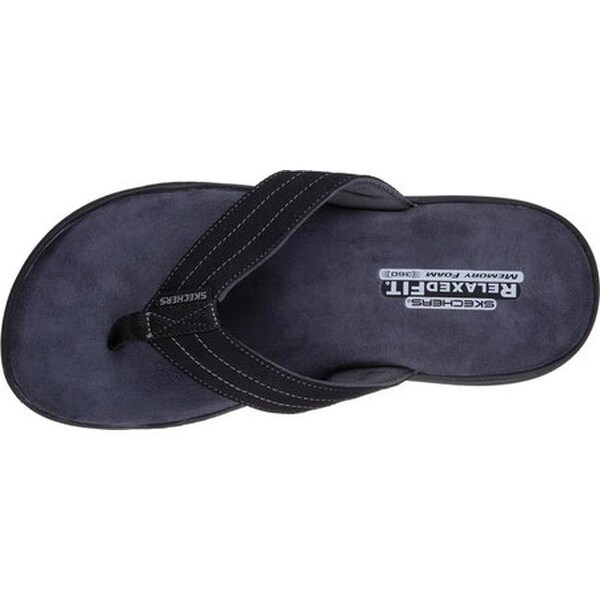 skechers men's evented rosen flip flop