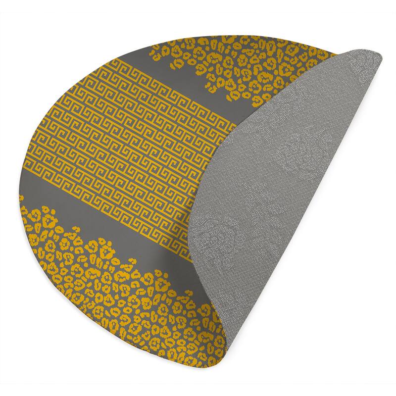 LEOPARD KEY GREY & GOLD Outdoor Rug By Kavka Designs Bed Bath & Beyond 34349055