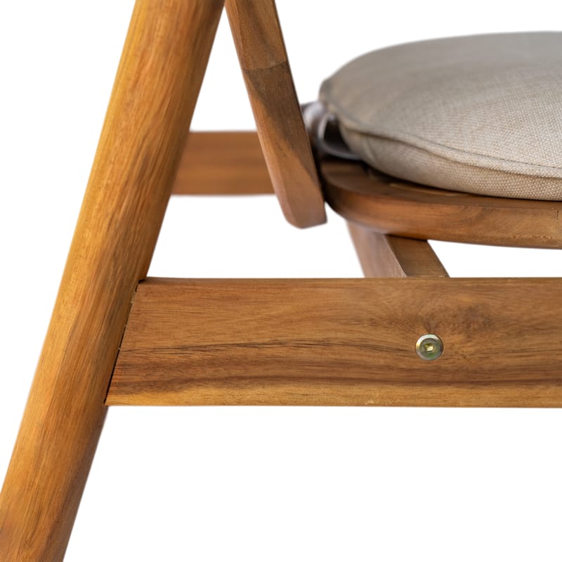 Christopher Knight Home- Alex Outdoor Acacia Wood Club Chair With Cushion(Set of 2)