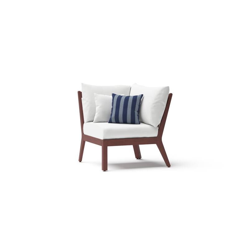 Vaughn 6 Piece Sunbrella Outdoor Patio Sectional with Table