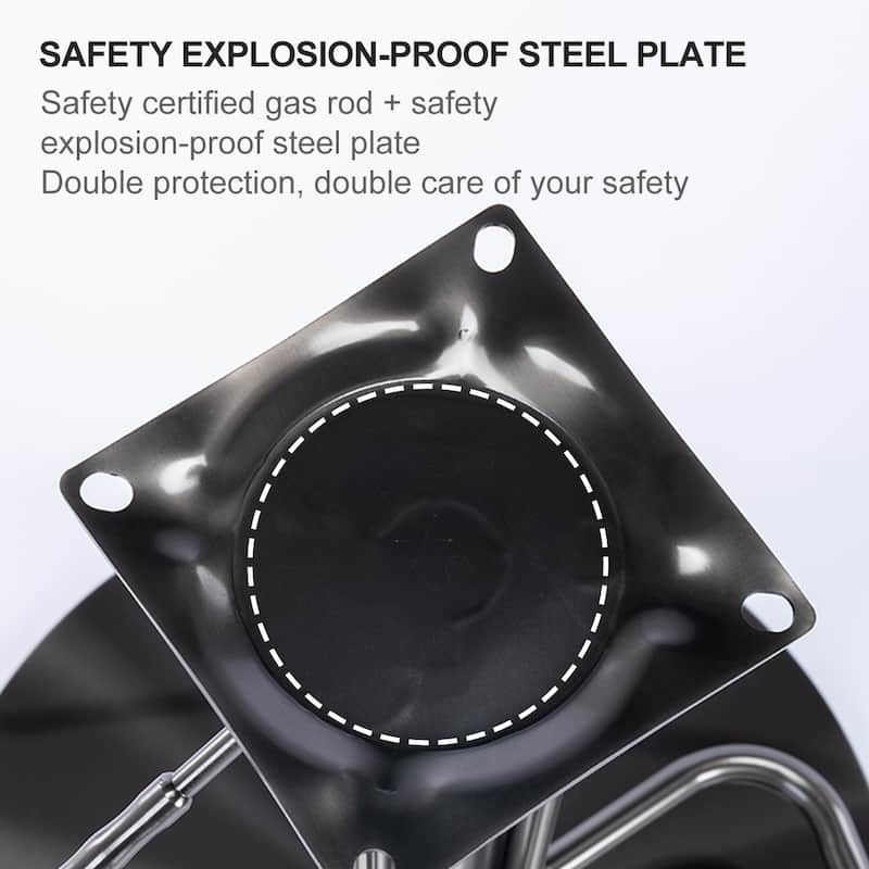 Brown Bar Stools Modern Leather Bar Chair with Backrest Swivel Adjustable Height for Kitchen Dining Room