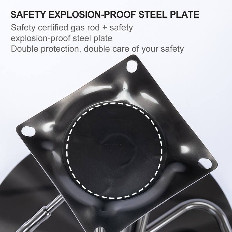 Gray Bar Stools Modern Leather Bar Chair with Backrest Swivel Adjustable Height for Kitchen Dining Room