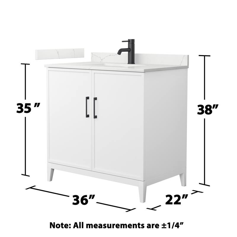 Wyndham Collection WCH717136S-QTZ-UNSMXX Elan 36" Free Standing Single