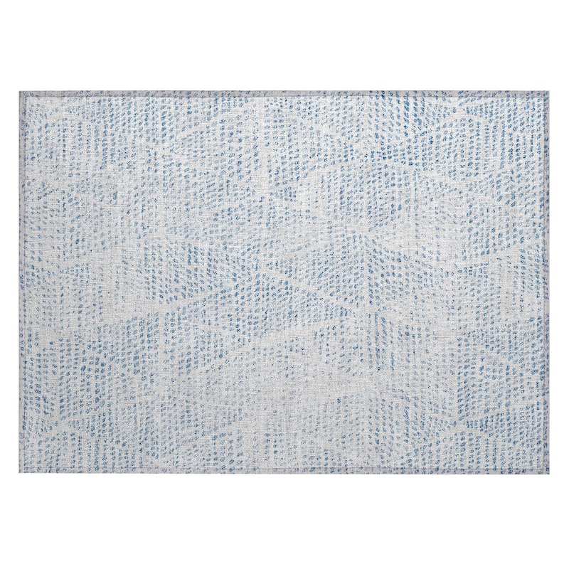 Machine Washable Indoor/ Outdoor Chantille Modern Diamonds Rug