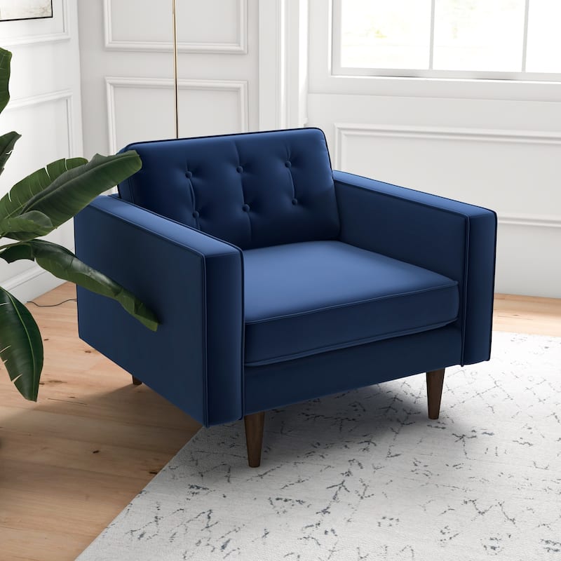 Koda Mid Century Velvet Lounge Chair (Set of 2)