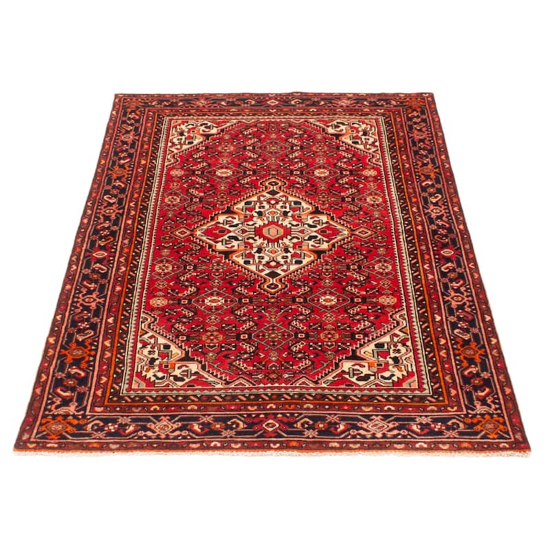ECARPETGALLERY Hand-knotted Andelz Red Wool Rug - 4'7 x 6'11