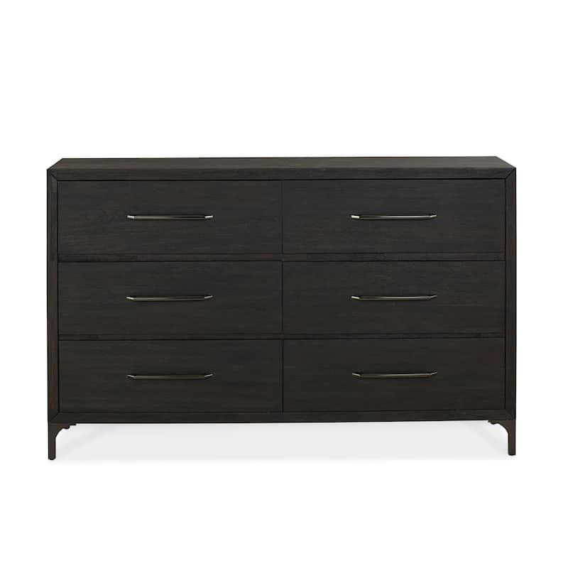 Lucerne Six-Drawer Dresser in Vintage Coffee