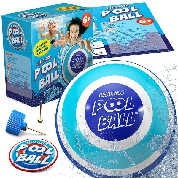 slide 2 of 5, Activ Life The Ultimate Pool Ball - Ultra-Durable & Bright, Blue 9 inches