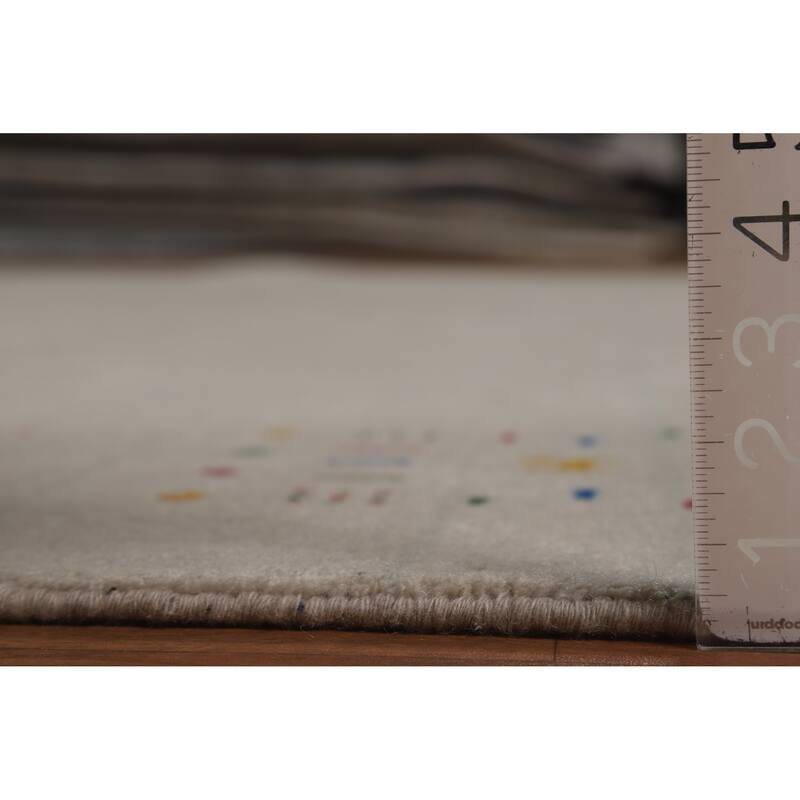 Tribal Gabbeh Oriental Area Rug Handmade Silk Carpet - 9'4" x 11'9"