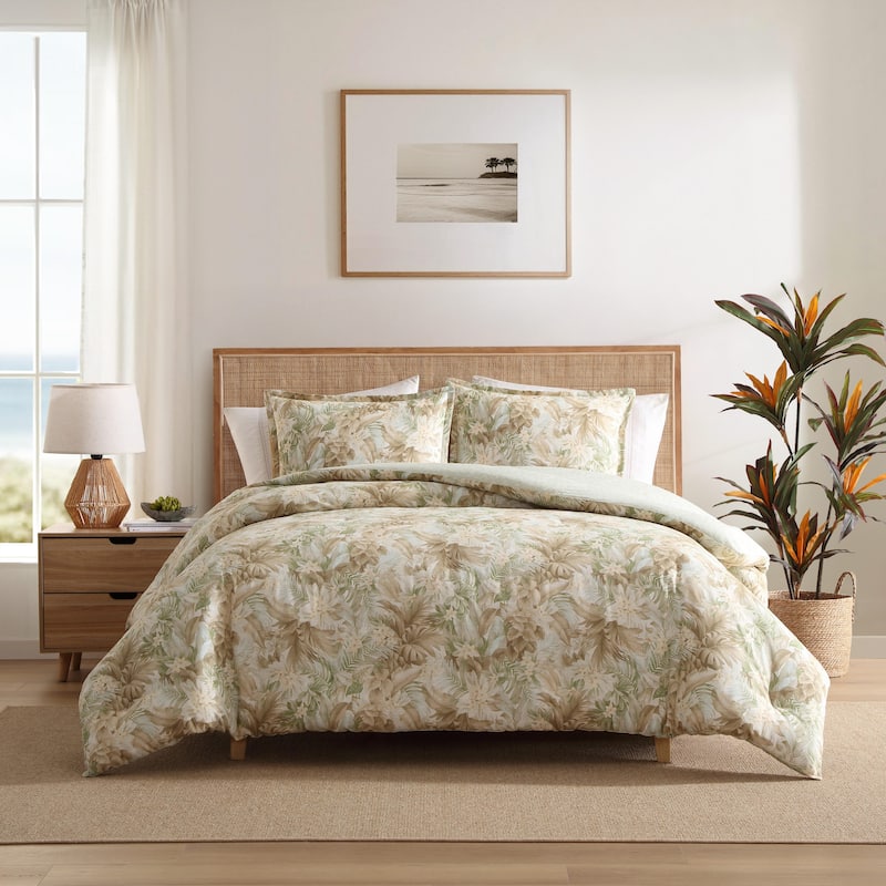 Tommy Bahama Palm Paradise Cotton Green Comforter Set