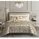 Chic Home Athina 9-Piece Lustrous Jacquard Fabric And Burnout Velvet ...