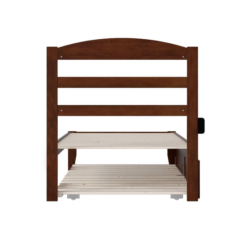Warren Solid Wood Platform Bed with Twin XL Trundle