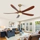 preview thumbnail 179 of 189, Sofucor 42"/48"/ 52"/60"Noiseless Walnut Wood Ceiling Fan with Remote Control, Integrated Light Optional