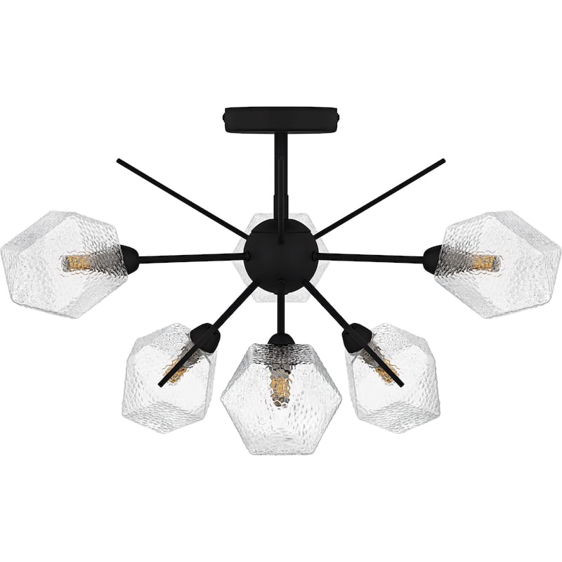 Salvador Earth Black Semi-Flush Mount