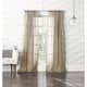 No. 918 Ladonna Crushed Texture Semi-Sheer Rod Pocket Curtain Panel, Single Panel