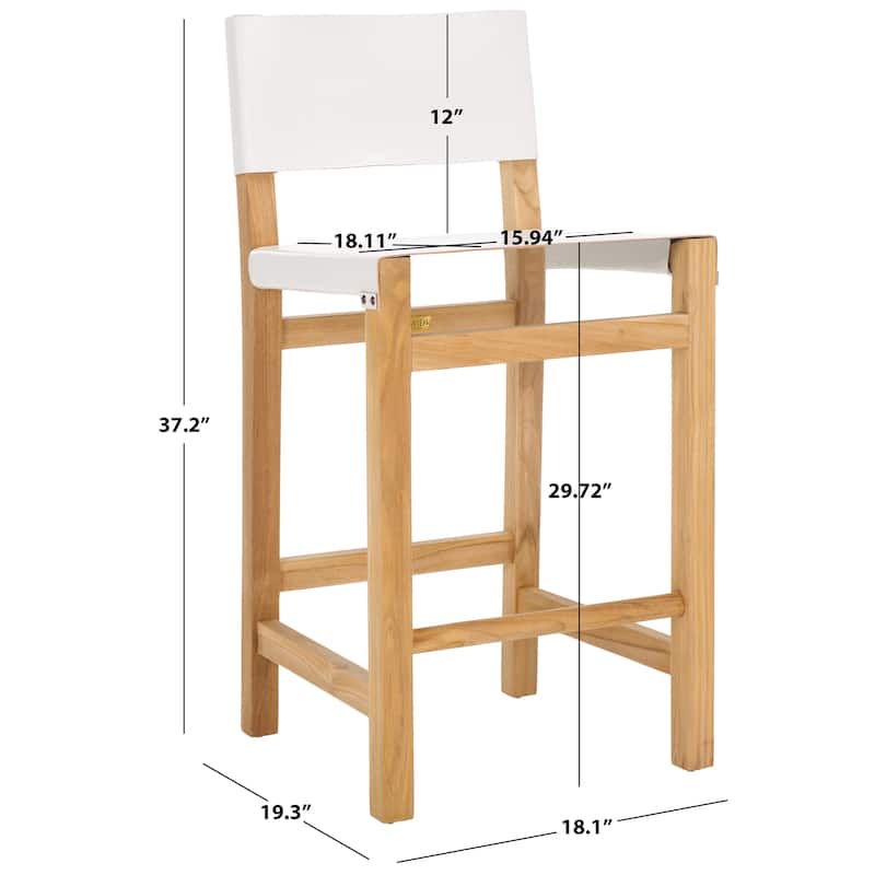 SAFAVIEH Romee 30-inch Counter Stool - 18"W x 19"D x 37"H